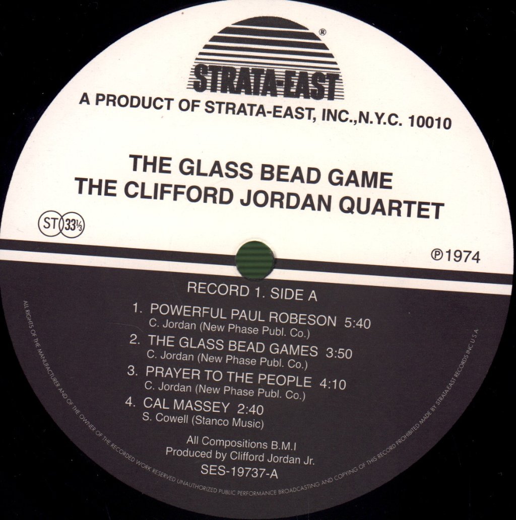 Clifford Jordan Quartet - Glass Bead Games - Double Lp