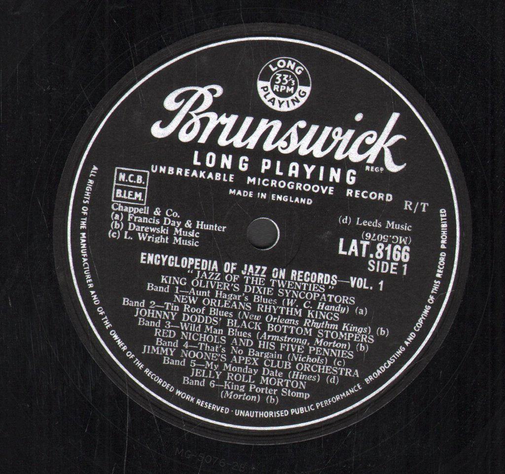 Encyclopedia Of Jazz On Records Vol 1 - Various Artists - The Twenties - Lp