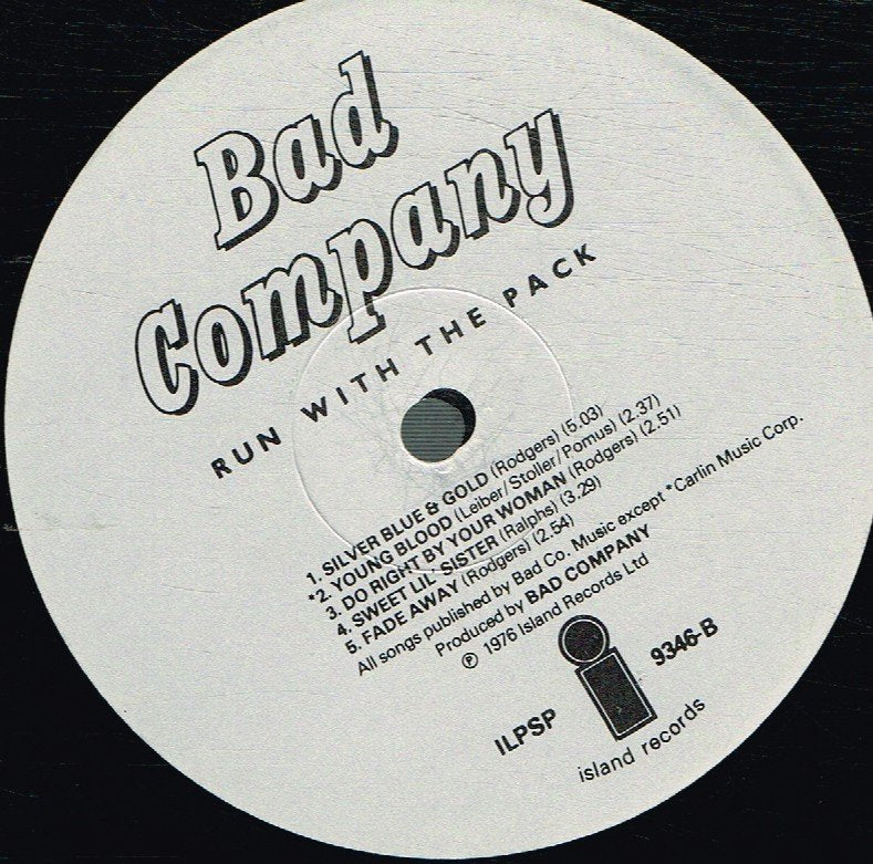 Bad Company - Run With The Pack - Lp