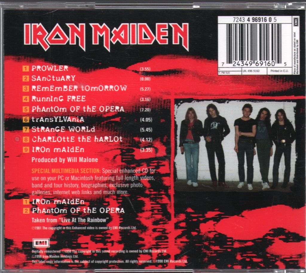 Iron Maiden - Iron Maiden - Cd