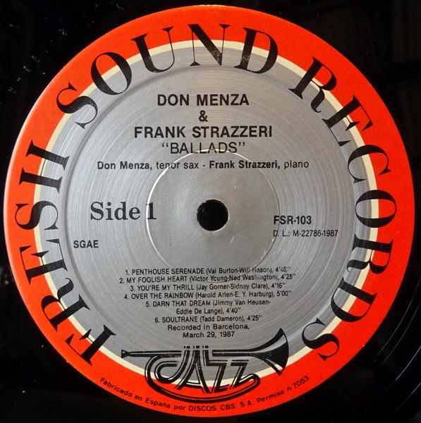 Don Menza & Frank Strazzeri - Ballads - Lp