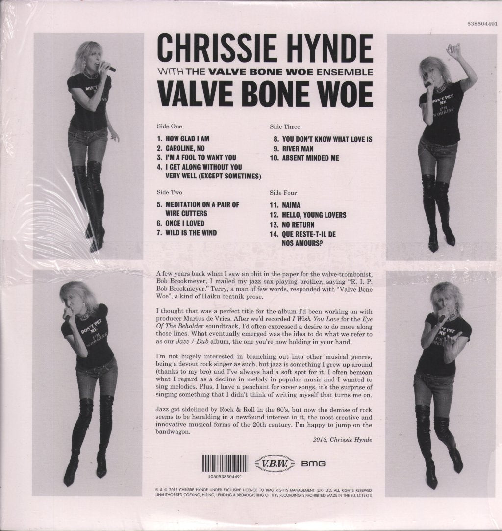 Chrissie Hynde With The Valve Bone Woe Ensemble - Valve Bone Woe - Double Lp