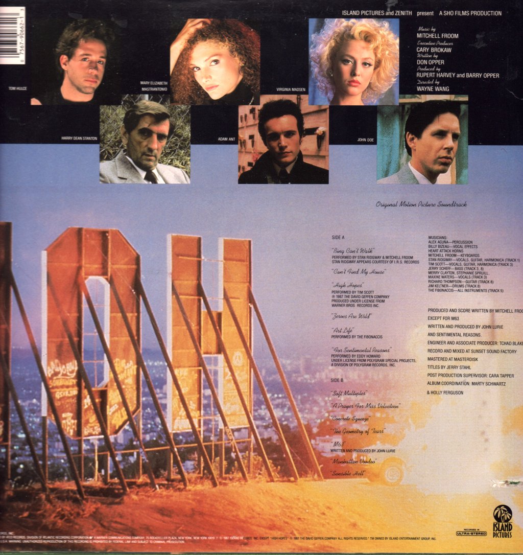 Mitchell Froom - Slam Dance (Original Motion Picture Soundtrack) - Lp