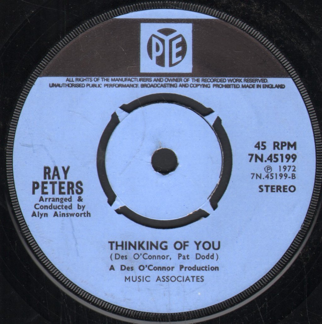 Ray Peters - I'll Die If You Go Away - 7 Inch