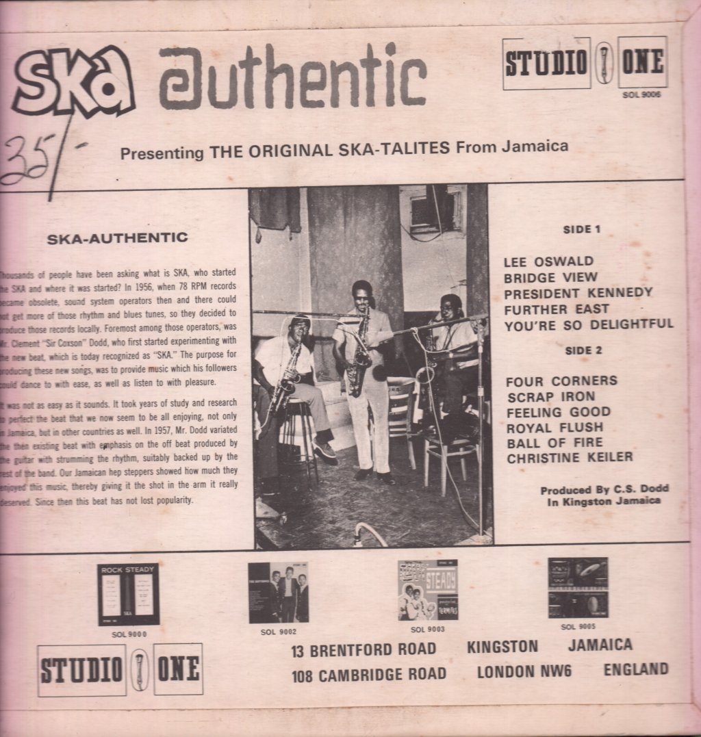 Skatalites - Ska Authentic - Lp