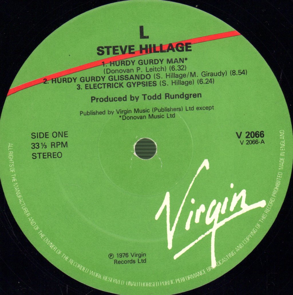 Steve Hillage - L - Lp