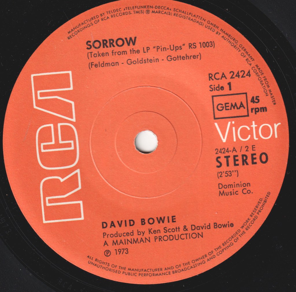 David Bowie - Sorrow - 7 Inch