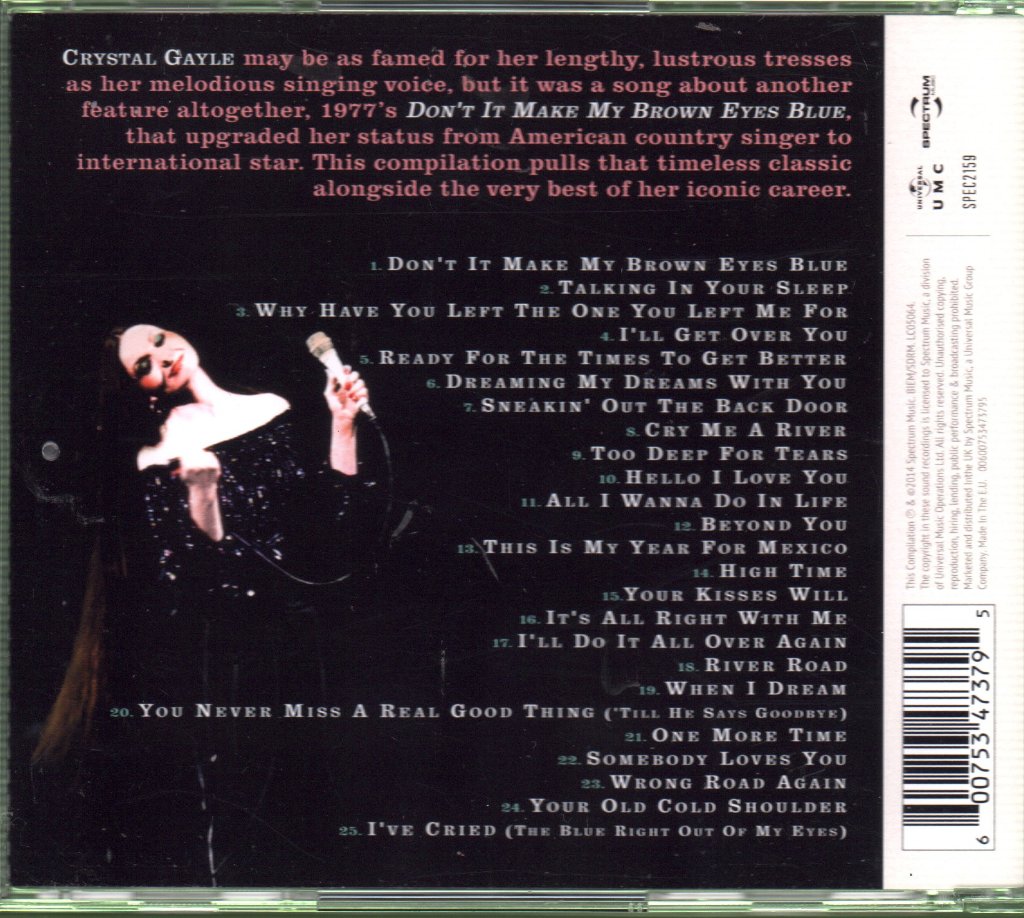 Crystal Gayle - Brown Eyes Blue: The Very Best Of - Cd