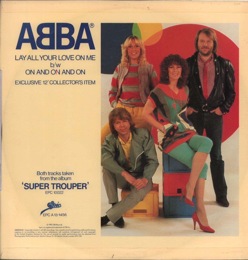 ABBA - Lay All Your Love On Me - 12 Inch
