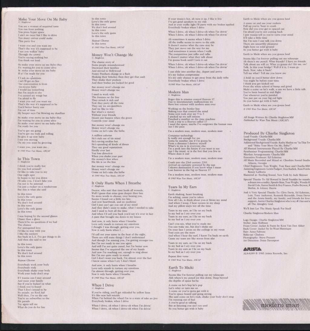 Charlie Singleton - Modern Man - Lp