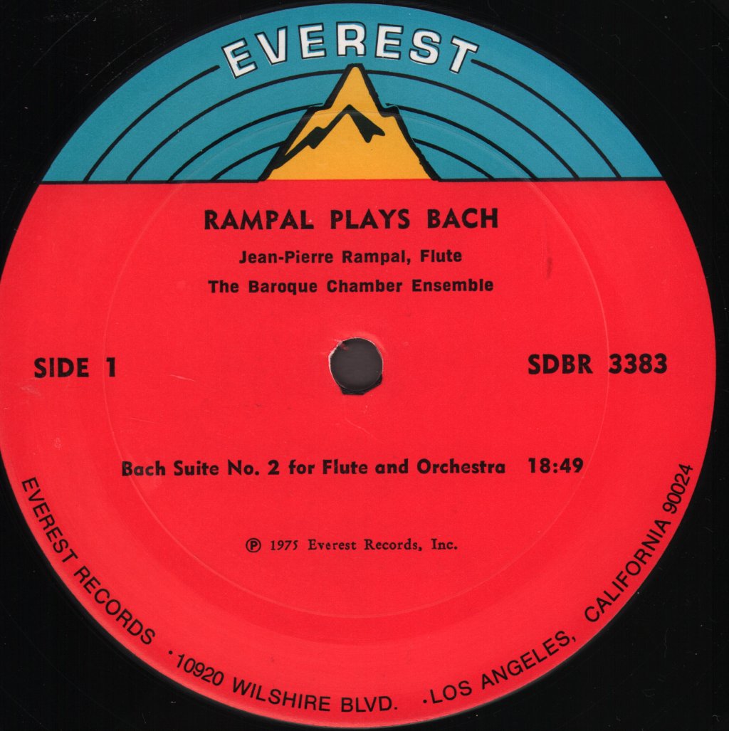 Jean-Pierre Rampal - Rampall Plays Bach - Lp
