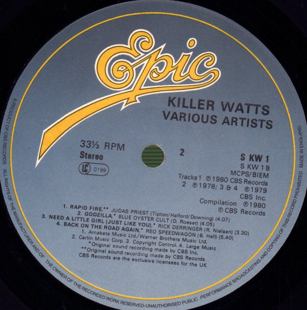 Various Artists - Killer Watts - Double Lp
