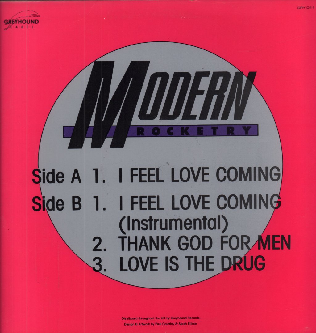 Modern Rocketry - I Feel Love Coming - 12 Inch