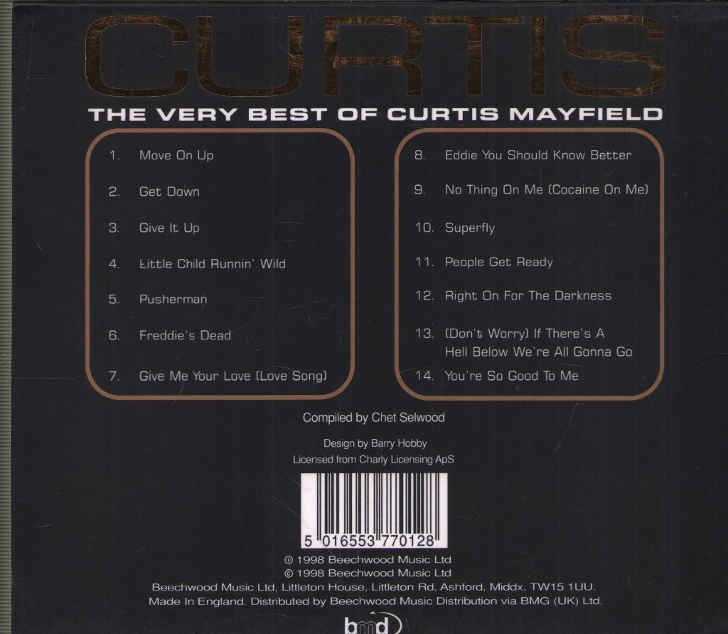 Curtis Mayfield - Curtis - The Very Best Of Curtis Mayfield - Cd