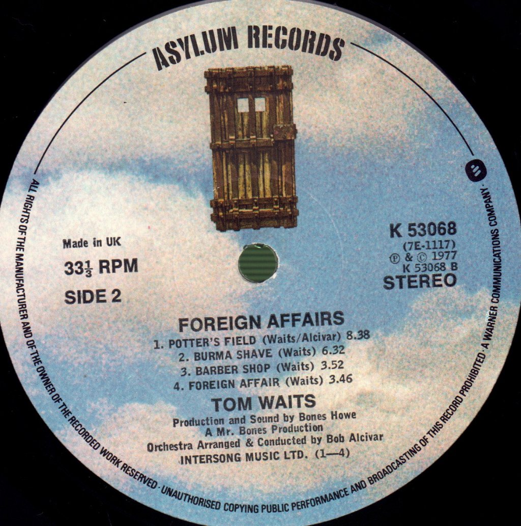 Tom Waits - Foreign Affairs - Lp