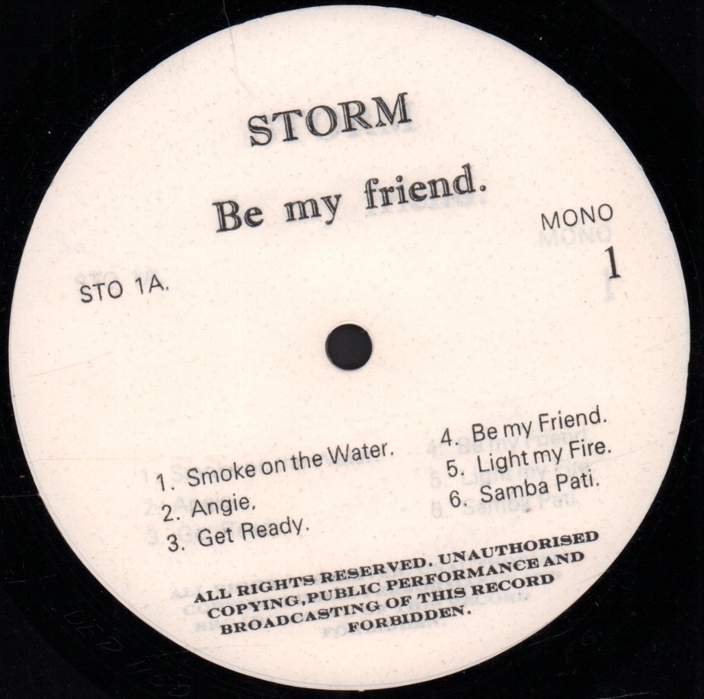 storm (cyprus group) - Be My Friend - Lp