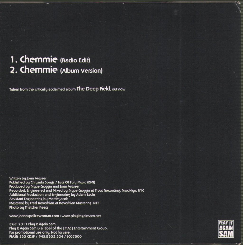 Joan As Police Woman - Chemmie - Cd