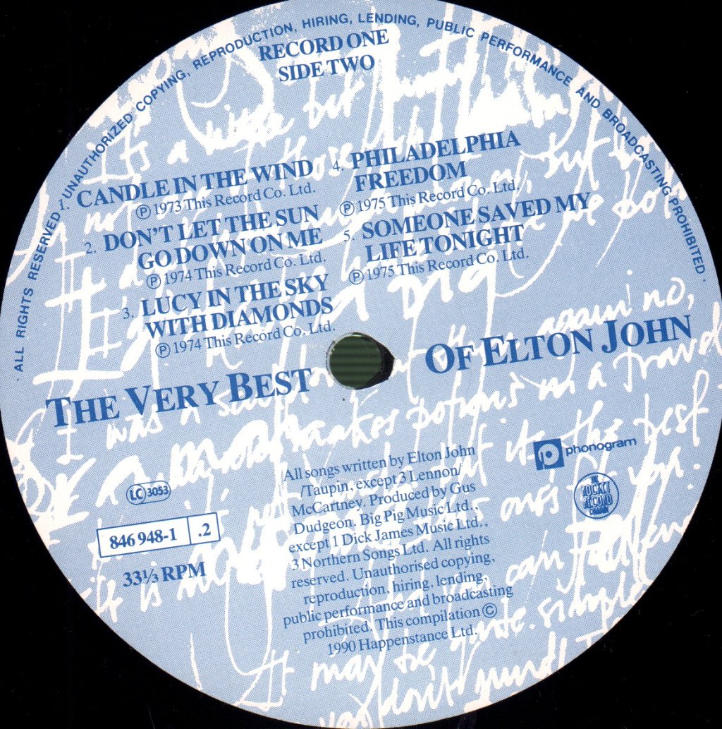 Elton John - Very Best Of - Double Lp
