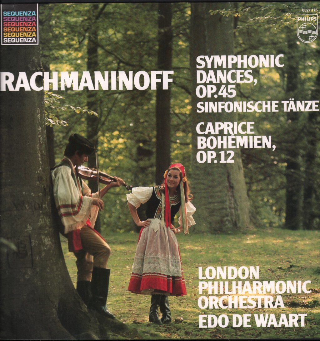 Edo de Waart / London Philharmonic Orchestra - Rachmaninoff - Symphonic Dances, Caprice Bohemien - Lp