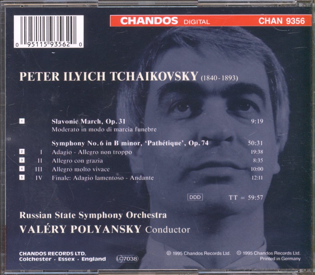 Russian State Symphony Orchestra, Valery Polyansky - Tchaikovsky - Symphony No 6 - Cd
