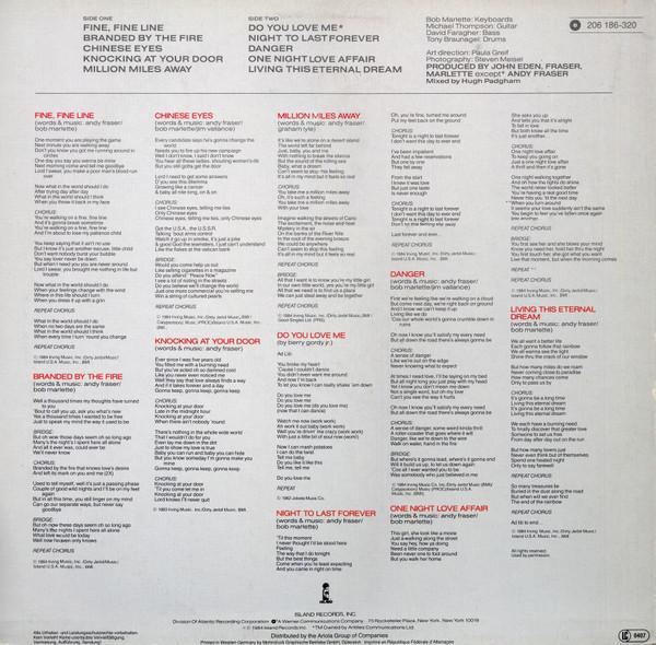 Andy Fraser - Fine Fine Line - Lp