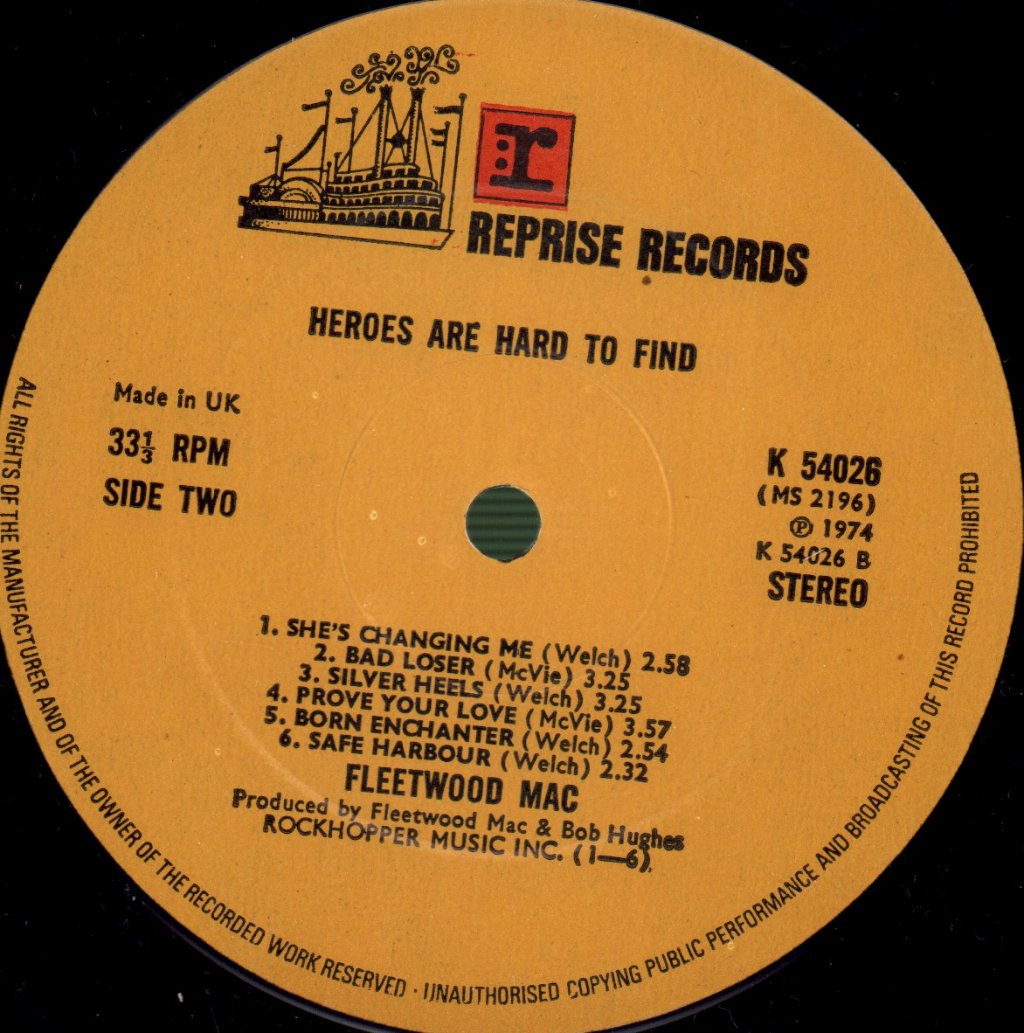 Fleetwood Mac - Heroes Are Hard To Find - Lp
