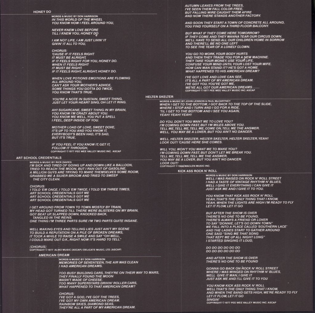 Don Harrison - Not Far From Free - Lp