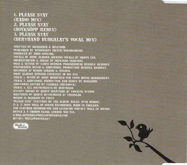 Mekon Featuring Marc Almond - Please Stay - Cd