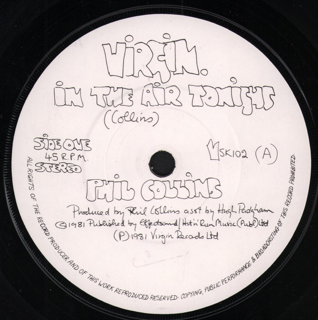 Phil Collins - In The Air Tonight - 7 Inch