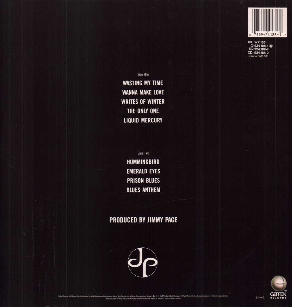 Jimmy Page - Outrider - Lp