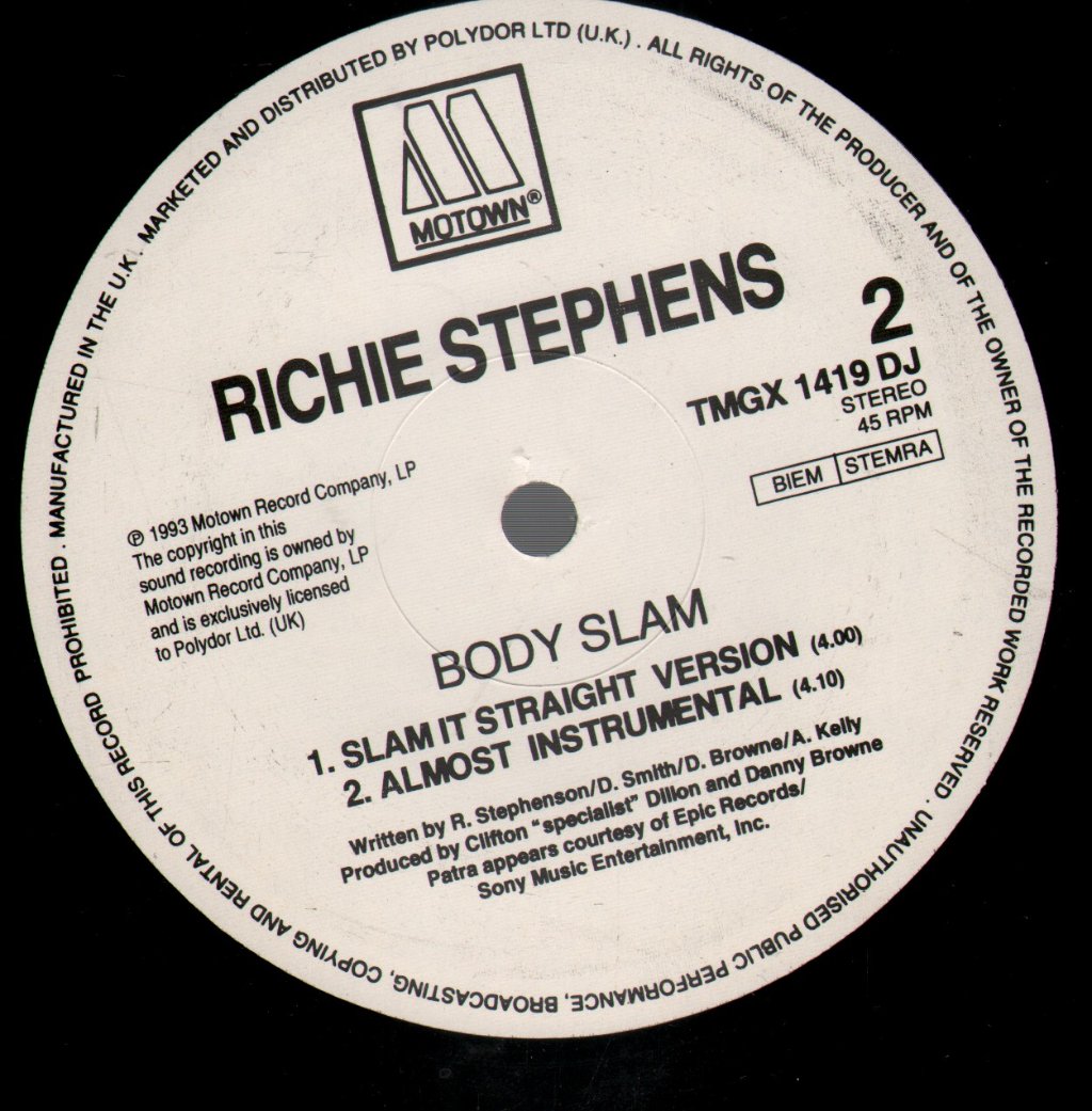 Richie Stephens - Body Slam - 12 Inch