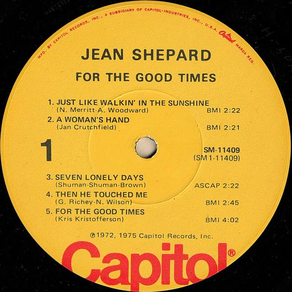 Jean Shepard - For The Good Times - Lp