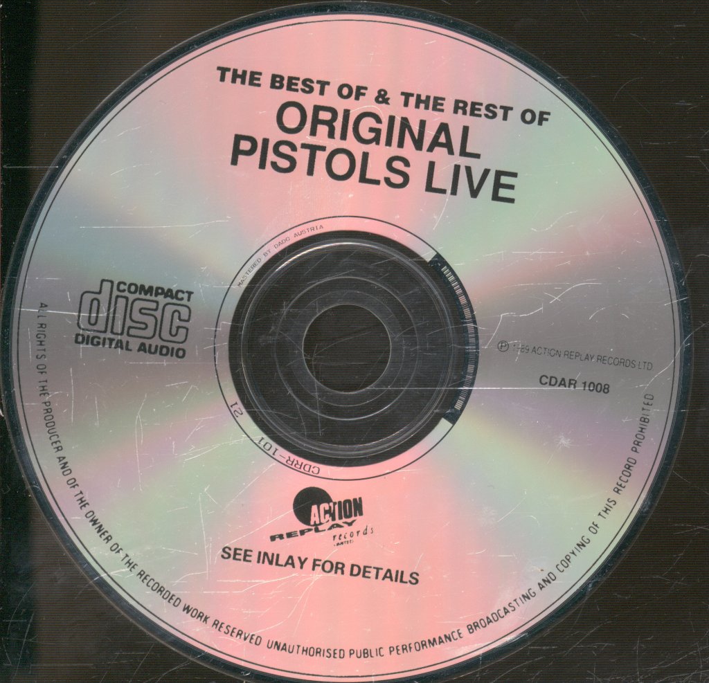 Sex Pistols - Best Of & The Rest Of - Original Pistols Live - Cd