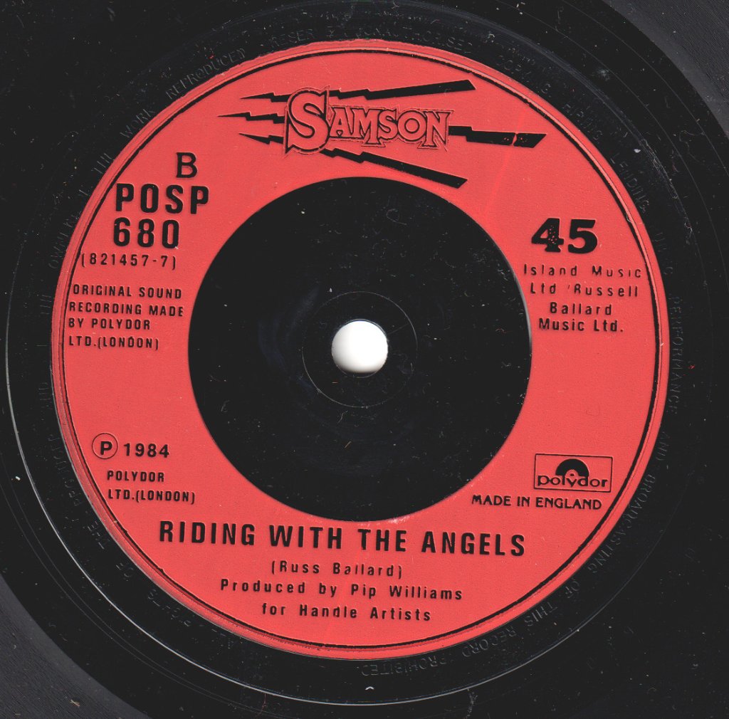 Samson (Nwobhm/Metal Group) - Fight Goes On - 7 Inch