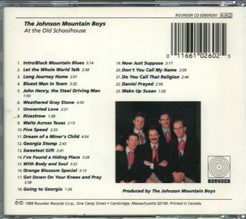 Johnson Mountain Boys - At The Old Schoolhouse - Cd