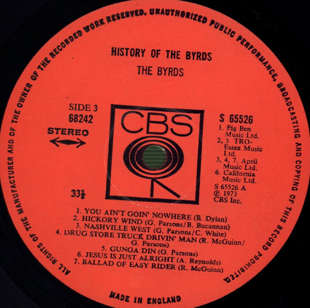 Byrds - History Of - Lp