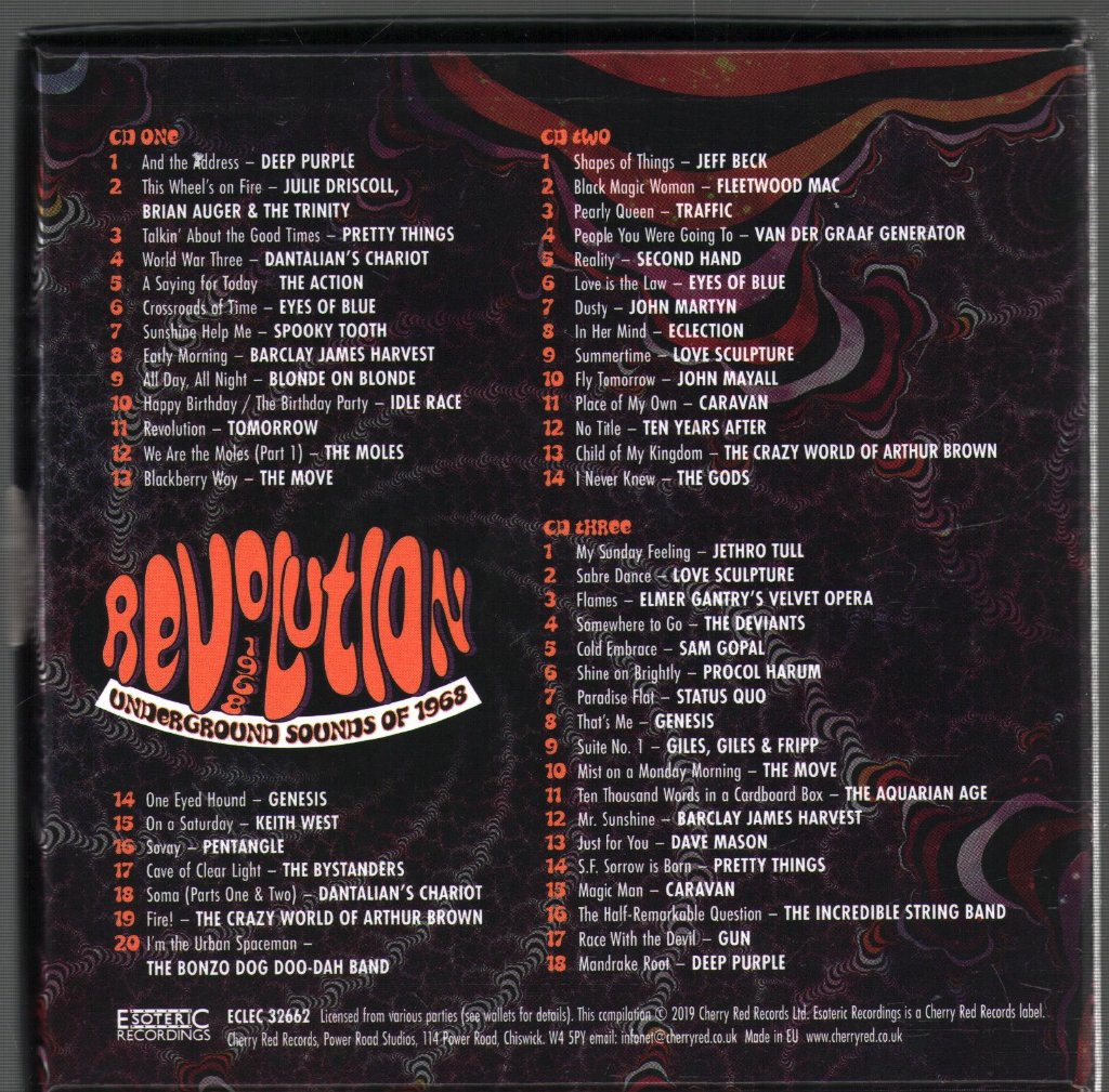 Various Artists - Revolution - Underground Sounds Of 1968 - Cd Set