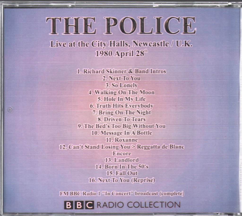 Police - Geordie Goes Home - Live in Newcastle April 1980 - Cd