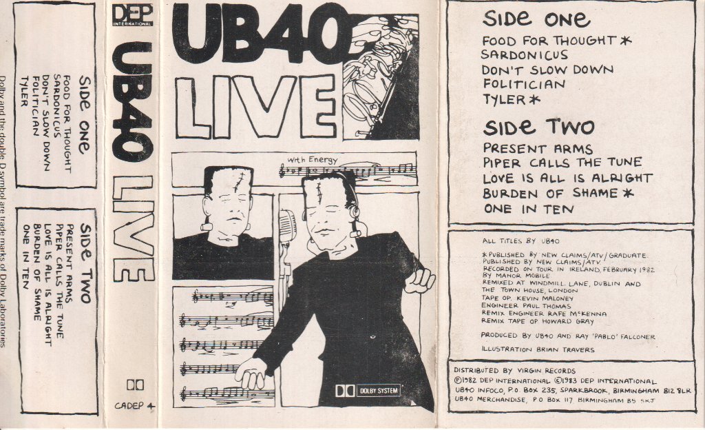 UB40 - Live - Cassette