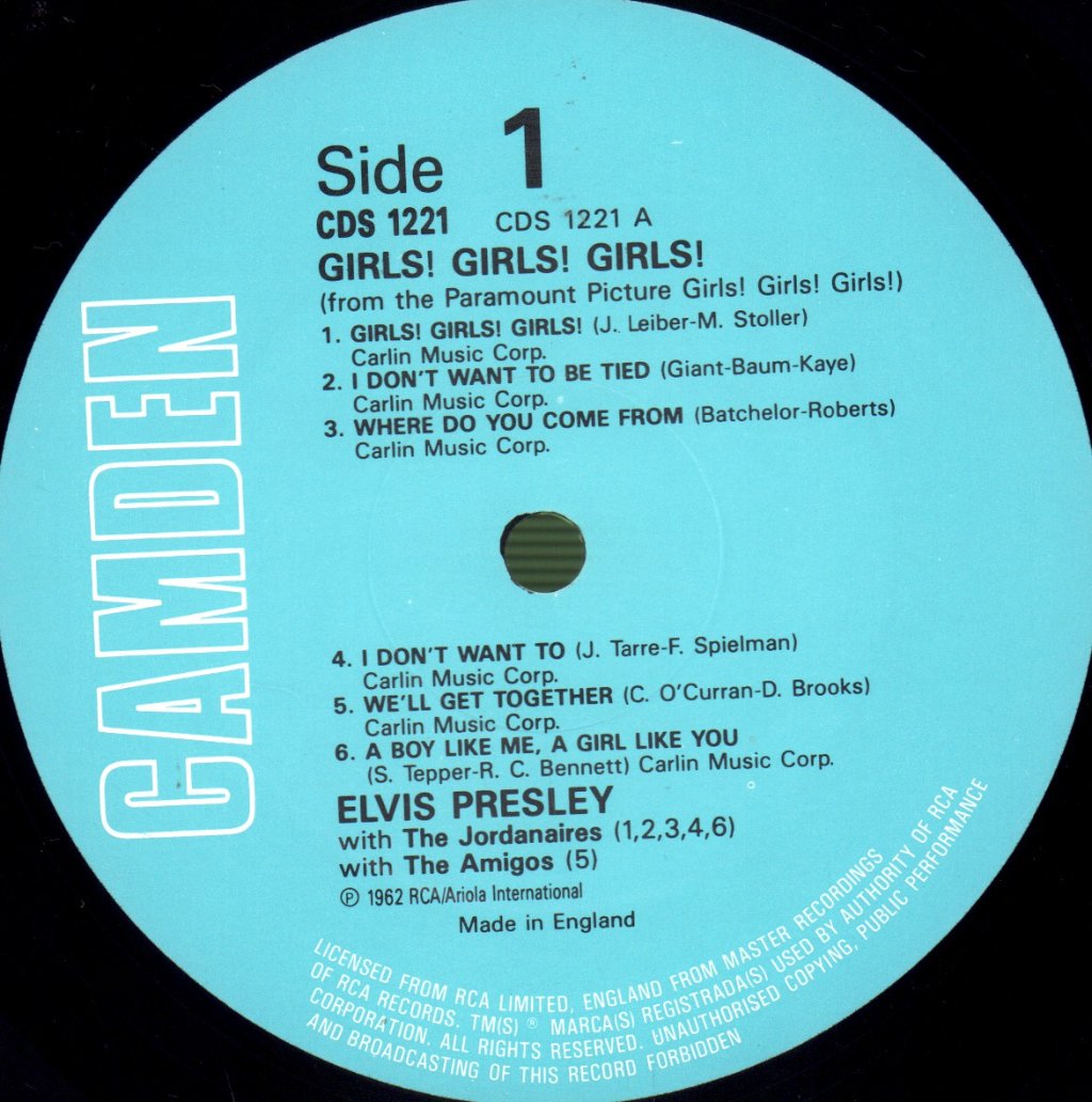 Elvis Presley - Girls! Girls! Girls! - Lp