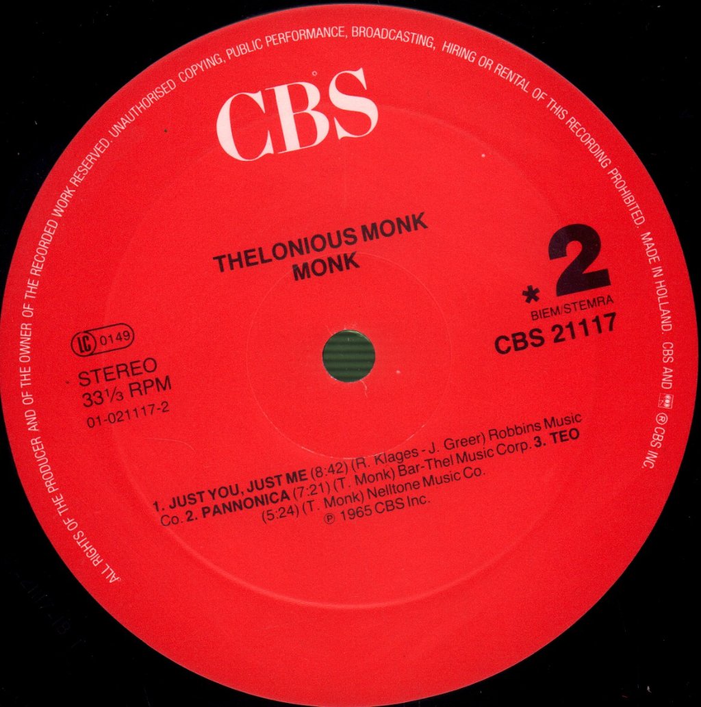 Thelonious Monk - Monk - Lp