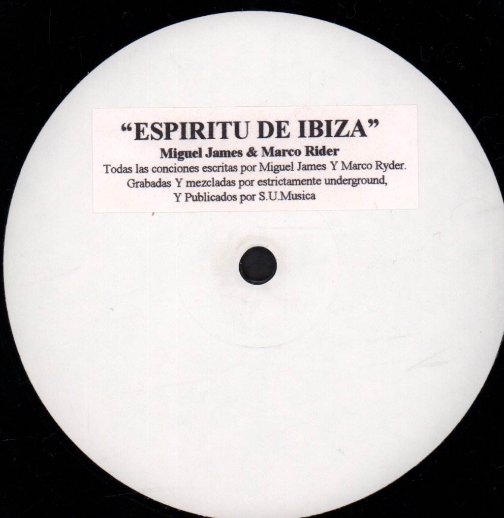 Mike James and marco rider - Espiritu De Ibiza - 12 Inch