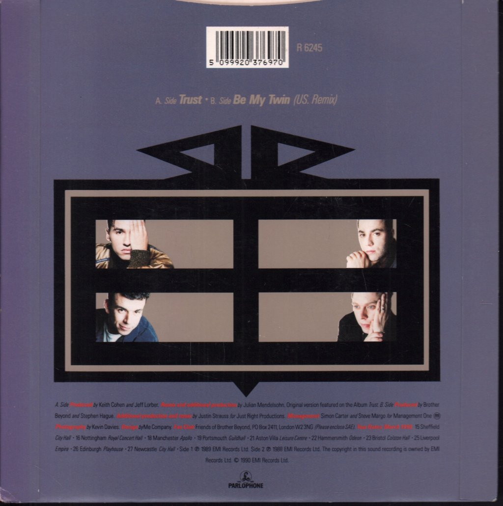 Brother Beyond - Trust - 7 Inch