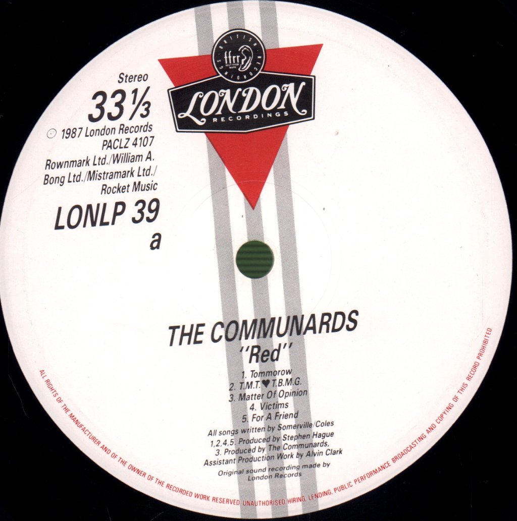 Communards - Red - Lp