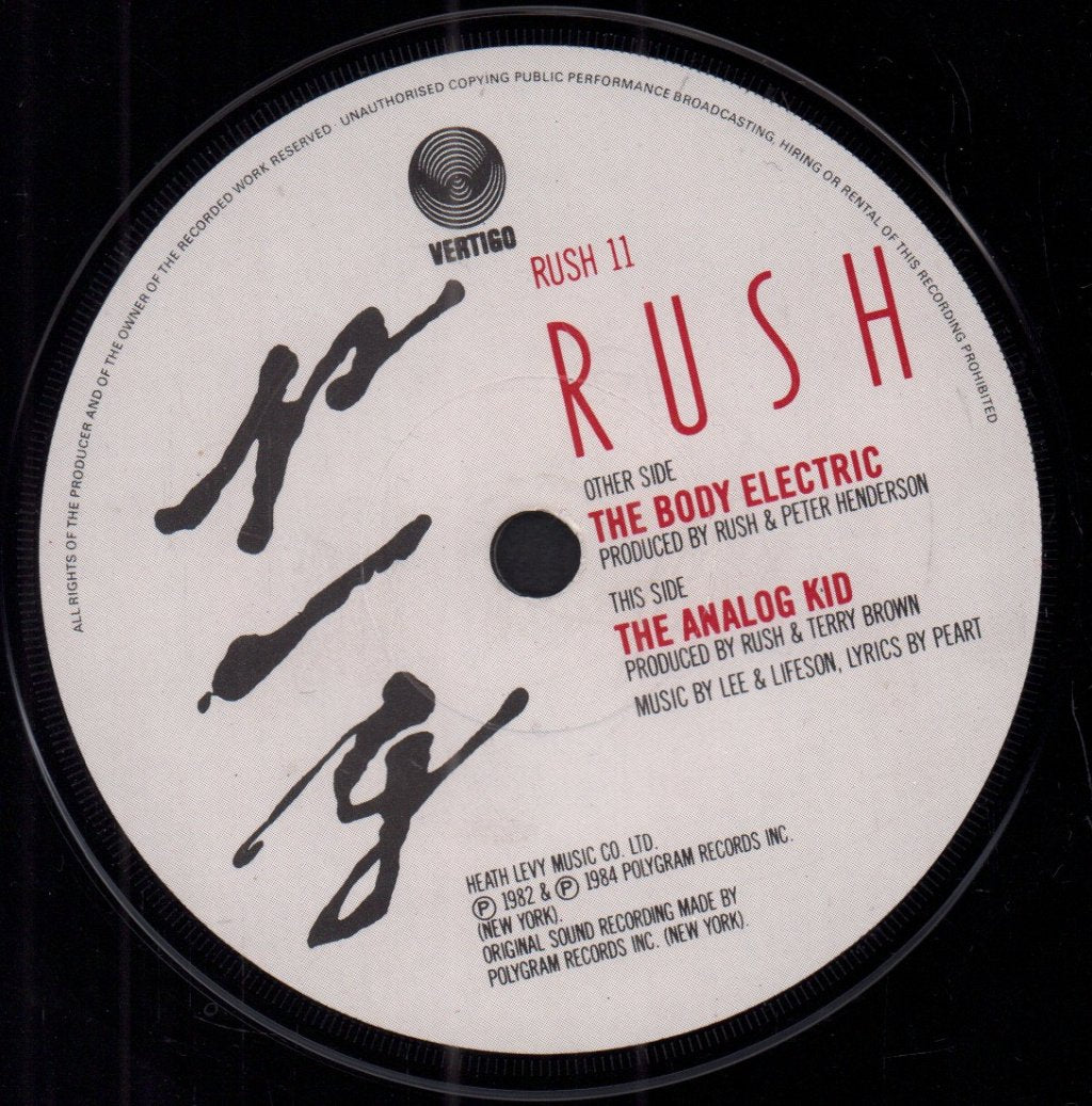 Rush - Body Electric - 7 Inch
