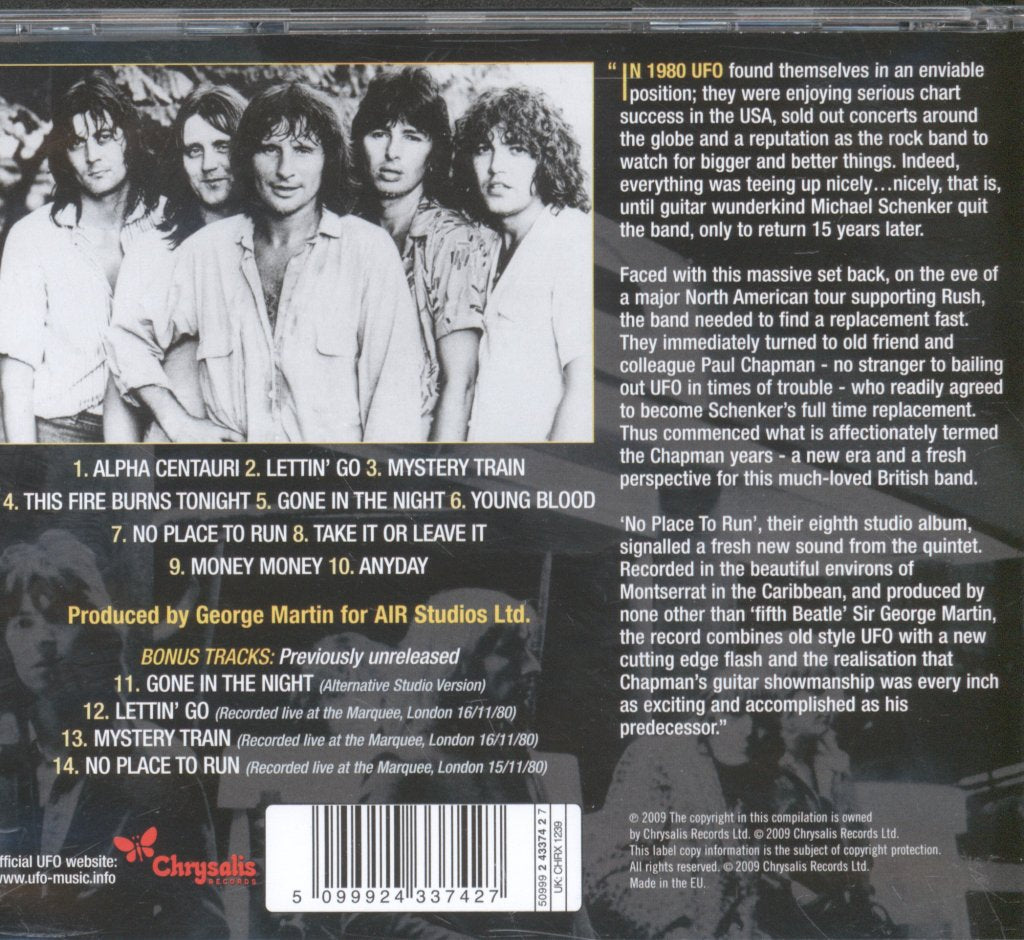 UFO - No Place To Run - Cd