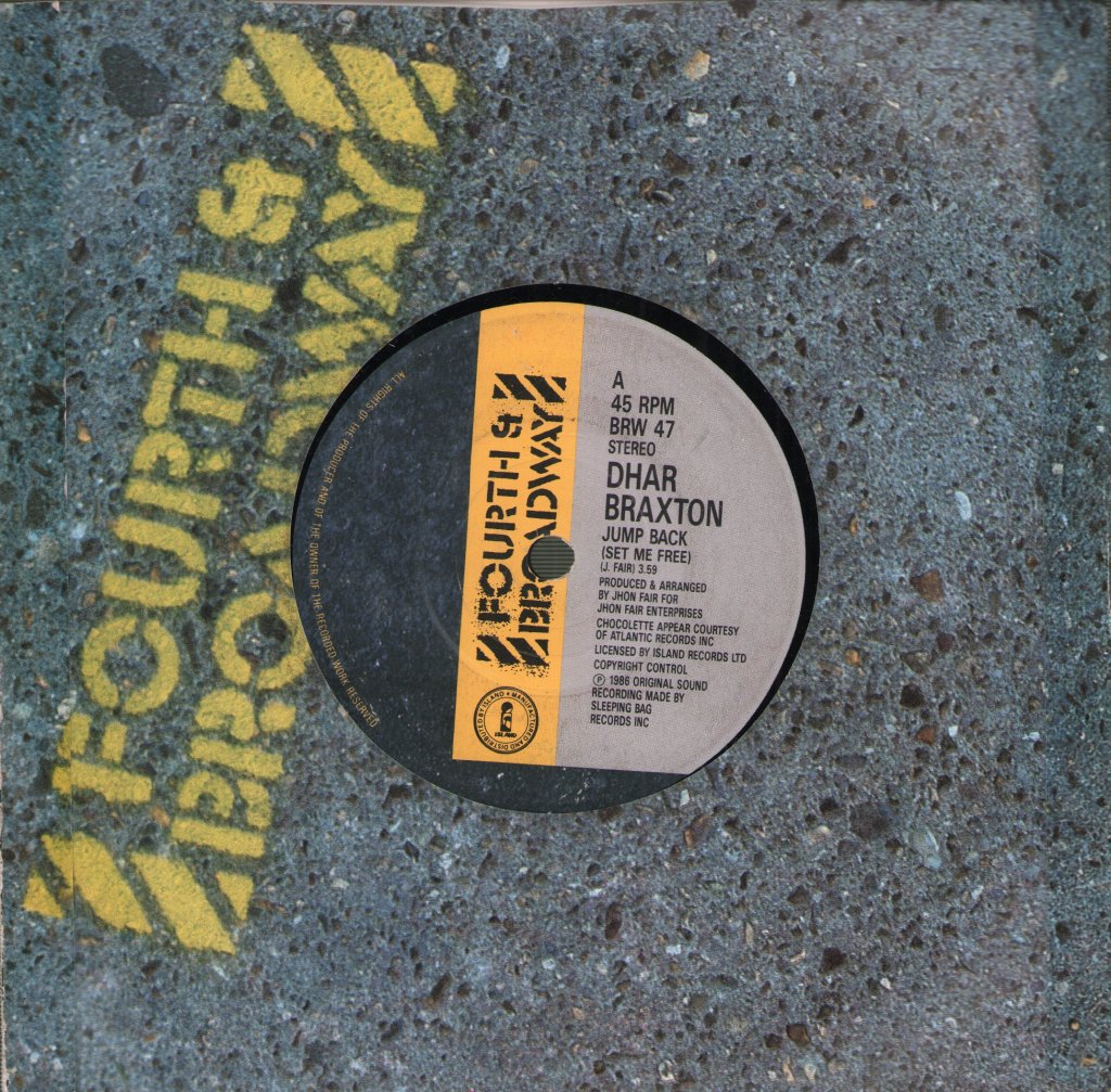 Dhar Braxton - Jump Back Set Me Free - 7 Inch