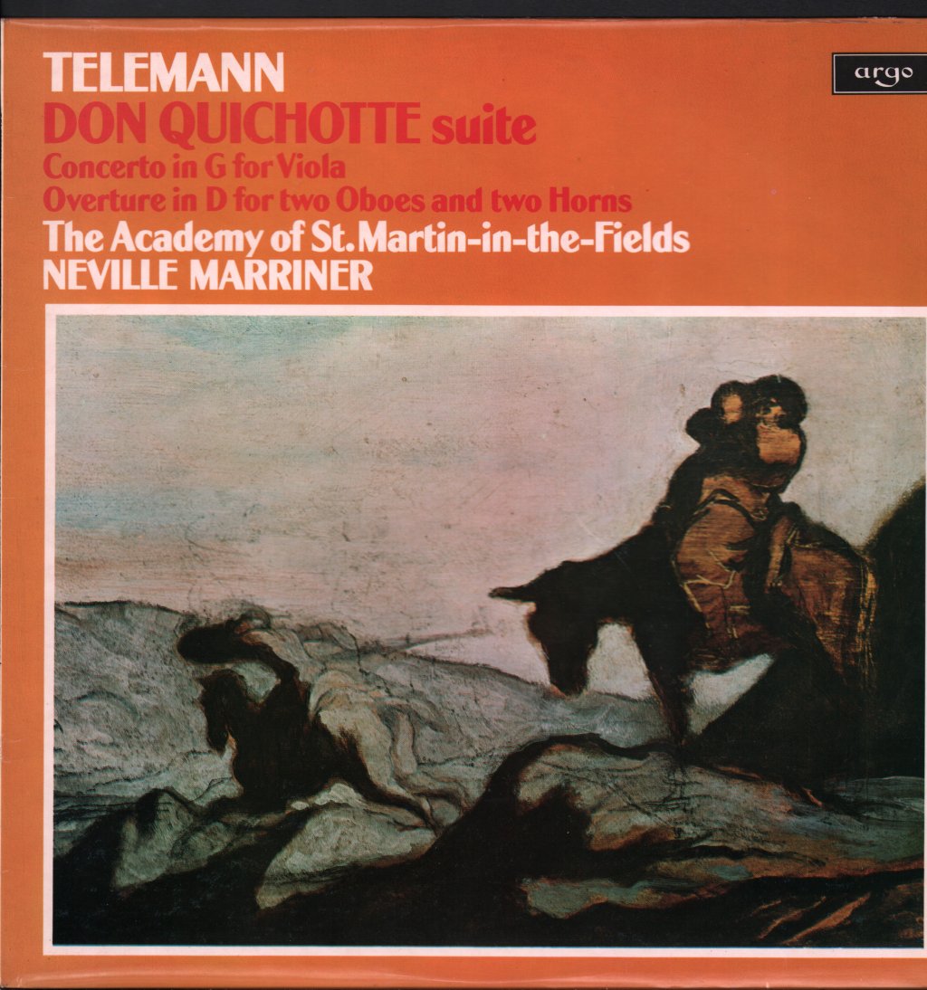Neville Marriner / Academy Of St. Martin In The Fields - Telemann - Don Quichotte Suite - Lp