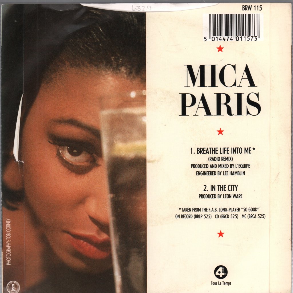 Mica Paris - Breathe Life Into Me - 7 Inch