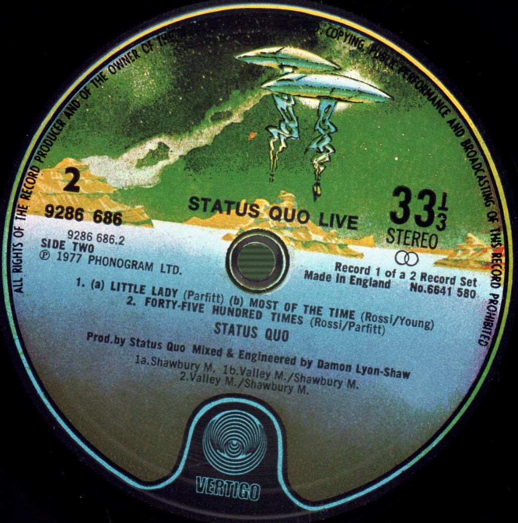 Status Quo - Live - Double Lp